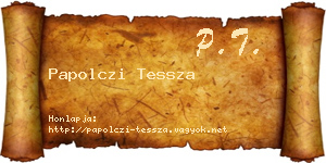 Papolczi Tessza névjegykártya